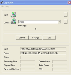Copy DVD to CD-R Screenshot